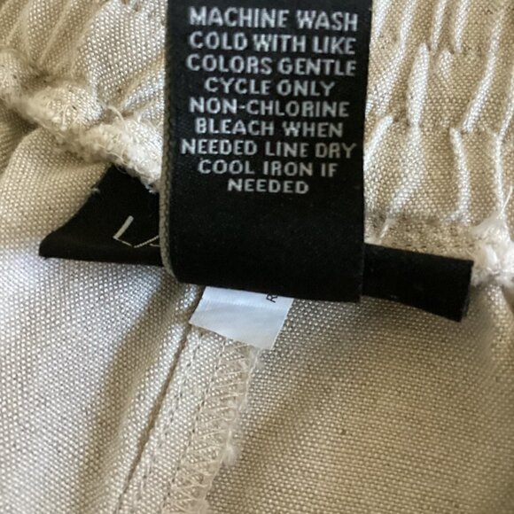 Lane Bryant Wide leg Pull on Linen Pants Plus Sz 26/28 Minimalist Neutral #38K - Picture 8 of 8